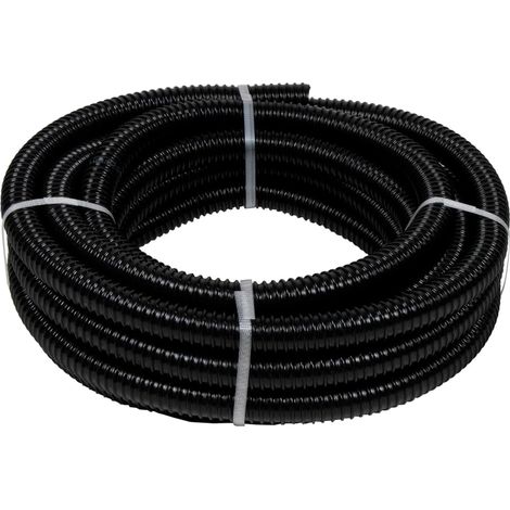 Spiralschlauch 25 mm 10 m Schwarz Ubbink