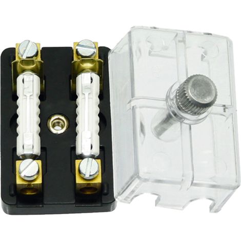 Caja de fusibles de tornillo de 2 pines y 8 A, apta para Torpedo DIN/ISO 72581/1