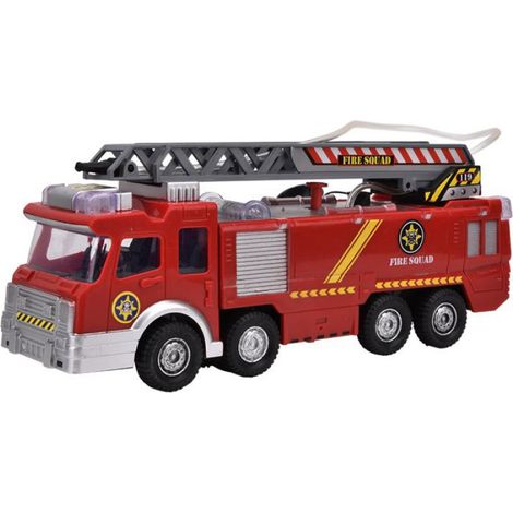 Voiture électrique pour enfants, véhicule de simulation, pulvérisation d'eau, camion de pompiers, modèle jouets avec musique (1/4)