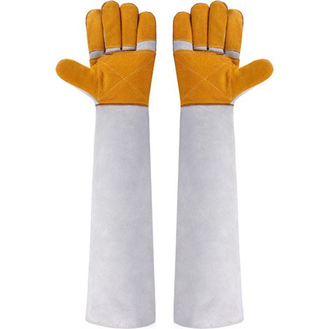 Animal gants morsure résistant pour animal de compagnie chat chien oiseau serpent multi-usage griffe résistant en cuir 23.6 - adapté à toutes les races (1/5)