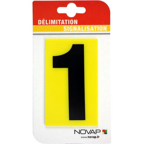 N°1 - 100x60mm magnétique Jaune/Noir - 4355108