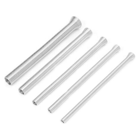 Ressort de Cintrage, 5Pcs 21Cm Ressort Cintrer Clim, 1/4'', 5/16'', 3/8'', 1/2'' et 5/8'' pour Tubes Cuivre, Aluminium et Acier à Paroi Mince