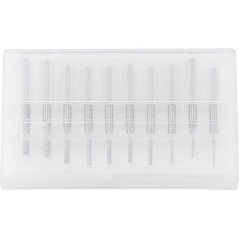 10 fraises en bout de 0,8 mm à 3,17 mm, outils de gravure, fraises rotatives pour circuits imprimés CNC, queue de 1/8".