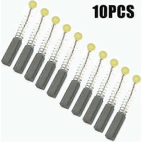 10 Pieces Electric Motor Carbon Brush Universal Carbon Brushes Drill Carbon Brush 5811mm Electric Machine Carbon Brushes Carbon Brushes for Sanders (1/4)