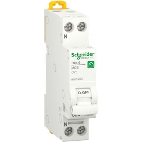 Schneider Magnetotermico bipolare 1P+N 230V 4,5KA 25A - R9P35625
