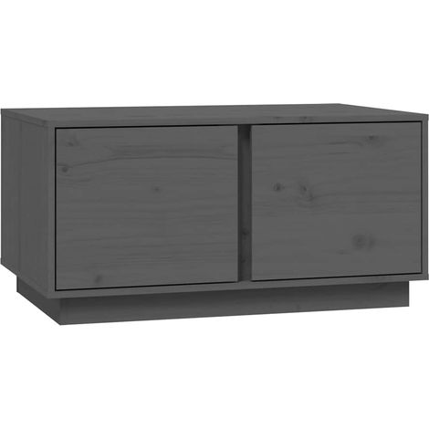 Maison Exclusive - Couchtisch Grau 80x50x40 cm Massivholz Kiefer (1/5)
