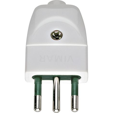 VIMAR - 00201.B Spina 2P+T 10A S11 assiale bianco