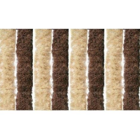Tenda anti mosche tenda per casa e campeggio in ciniglia 140 x 240 centimetri tenda in ciniglia marrone e beige