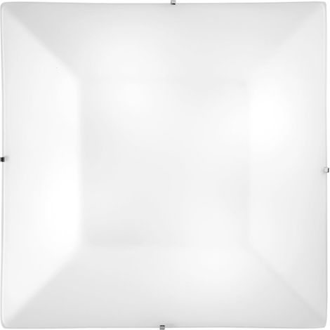 "Plafoniera OSIRIDE in vetro bianco 50x50 cm." (1/3)