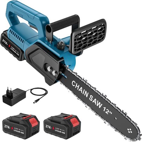 Scie Électrique, Moteur Sans Balais, Longueur de Coupe de 12 Pouces, 2 batteries (1/2)