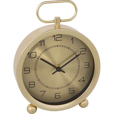 Tischuhr Irina Metall goldfarben H19cm - Atmosphera créateur d'intérieur (1/2)