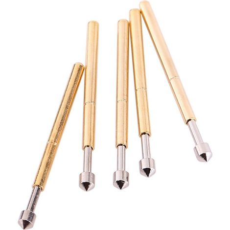 Lot de 100 pointes de test PCB P75-E2, tête conique Ø1,02mm, sondes à ressort pour inspection électronique (1/5)
