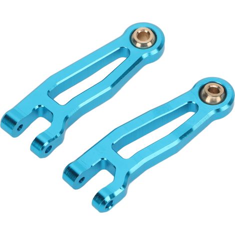 2 bras oscillants pour voiture RC, réduisant les chocs, bras oscillants en métal haute résistance pour voitures RC SG1603/SG1604/UD1601/UD16024 1/16 (bleu) (1/5)