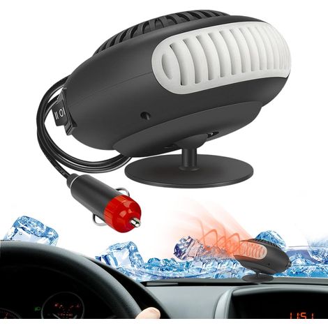 Calentador portátil para coche de 12 V  2 modos de descongelación del coche  Desempañador/descongelador de parabrisas: práctico desempañador de parabrisas para la mayoría de los coches. (1/5)