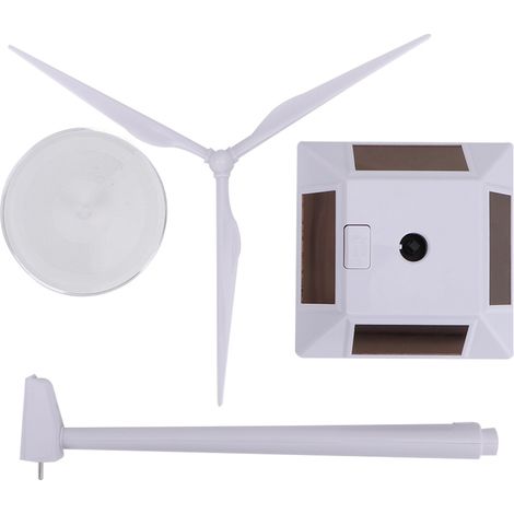 Moulin à vent solaire éducatif en plastique intelligent pour enfants, modèle de girouette pédagogique (1/5)