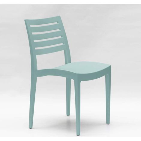 24 Sedie Firenze Grand Soleil polipropilene ristorante offerta stock - Verde