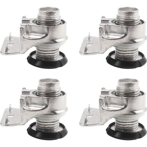 Lot de 4 pieds de nivellement réglables pour meubles robustes pour pieds de table, armoires, rehausseurs en alliage de zinc (1/5)