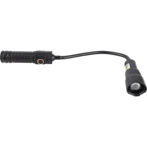 Lampe de Poche Flexible, Lumière de Travail Dimmable avec Lumière Latérale de Cob Magnétique pour La Lecture de Camping Travail (1/5)