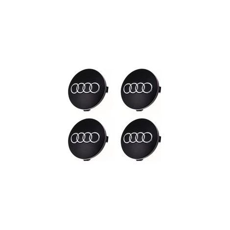 Cache moyeux 60mm pour Audi – Plastique ABS de haute qualité – Installation rapide – Protection contre les rayures (1/3)