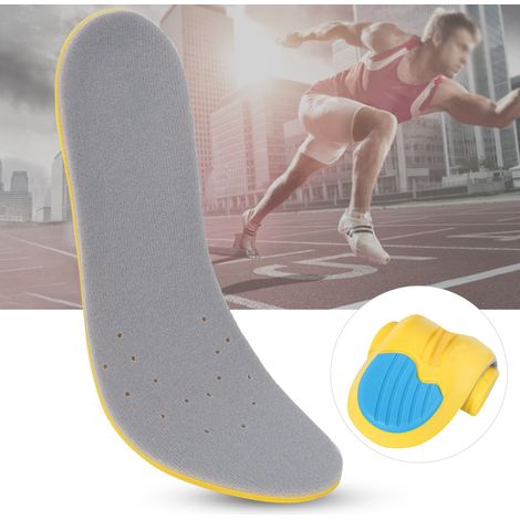 2 Paires Semelles Anti-Odeur Confort Maxi pour Running, Basket et Foot - Taille 41-45 - Absorbant Transpiration, Amorti Choc