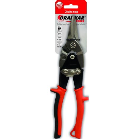 DRAKKAR TOOLS - Cisaille à tôle - 240mm S carte DT - 12508 - Ce produit de marque DRAKKAR-TOOLS est neuf. (1/2)