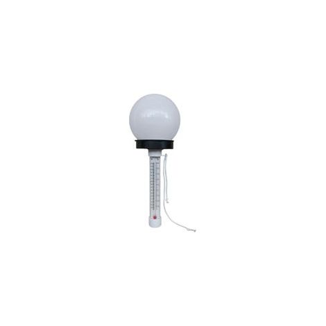 Thermomètre de Piscine Thermomètre de Piscine Flottant avec Lumière LED à Énergie Solaire pour Piscine, Étang, Spa, Bain à Remous, Bain Thérapeutique (1/5)