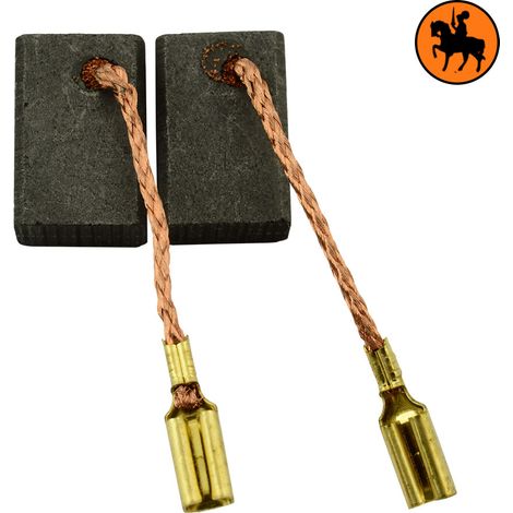 Balais de charbon 6,3 x 10 x 15 mm – Remplacement pièce d'origine 387479 – Compatible meuleuses d'angle FLEX L 1000 et L 10-10 125 (1/3)