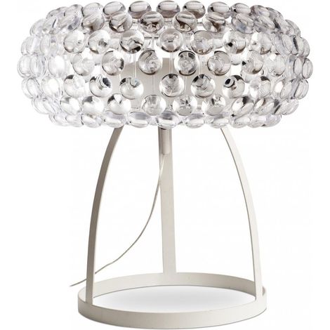 Tischlampe - Kristallknopf Wohnzimmerlampe - Groß - Savoni Transparent