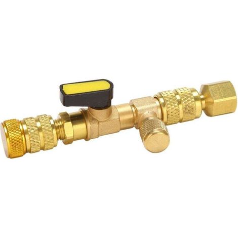 R410A R22 Valve Core Remover Tool with Dual Size SAE 1/4 & 5/16 Port