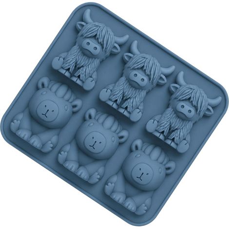 à glaçons de vache 3D mignon 6 cavités réalistes multiples (1/5)