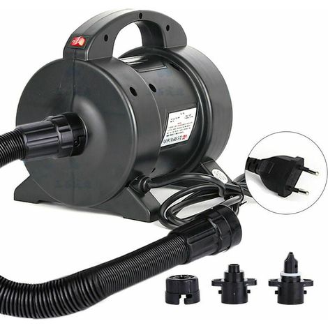 Pompe électrique portable de 1600W pour Matelas à Air - Pompe à Gonflage Rapide avec 2 Buses pour Lit Pneumatique, Matelas Gonflable, Bateau. (1/5)
