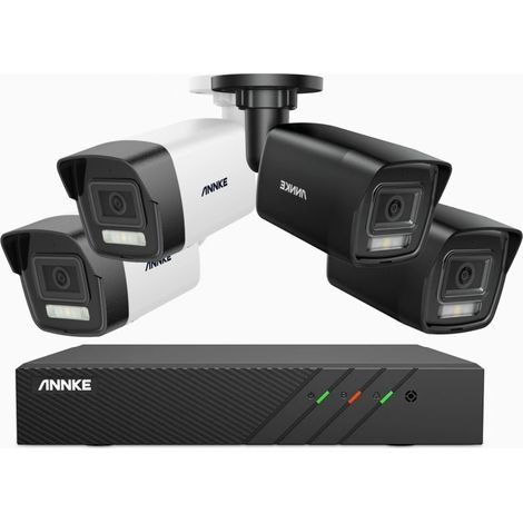 ANNKE 3K PoE 8-Channel Video Surveillance System with 4 Bullet Cameras, Motion Detection, Color Night Vision, 1TB HDD (1/5)