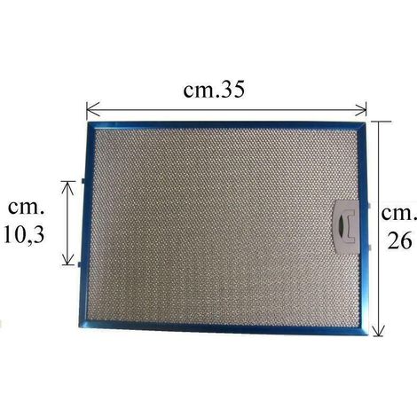 FILTRO CAPPA TECNOWIND ALLUMINIO mm260x351x8 : TW 4FIL0097 --F 262 (1/2)