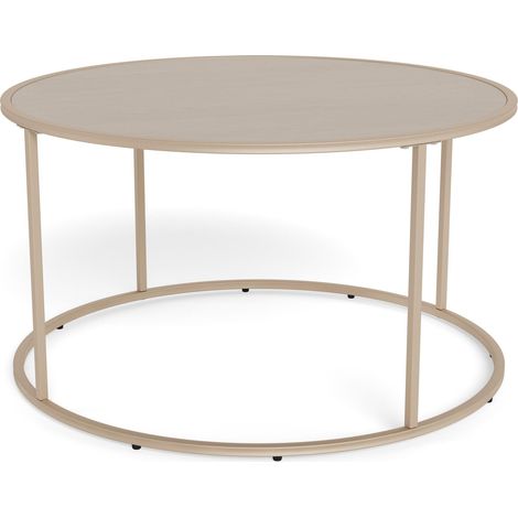 Mesa de centro Norsica Sevferi 188, Gris, 45x0x0cm, Diámetro: 80, MDF, Redonda (1/5)