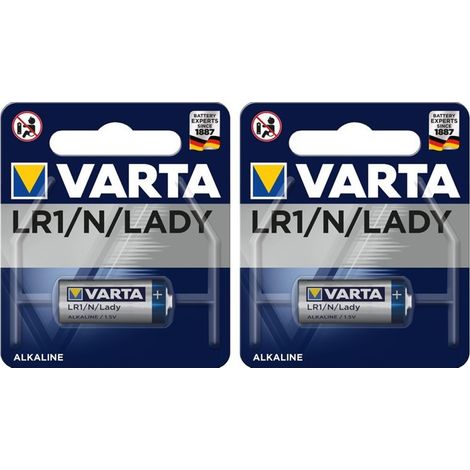 .2 Piles Varta LR1 Lady MN9100.
