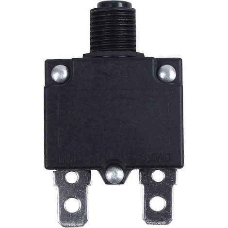 Disjoncteur thermique 125/250 V CA 10 A, noir (1/5)