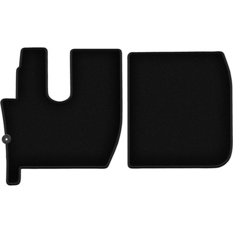 Alfombrillas de terciopelo negro BASIC para camioneta Ford F-MAX (2018-) (1/5)