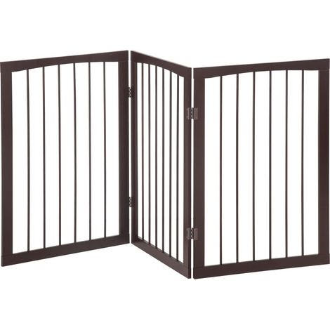 Barrière modulable pliable barrière de sécurité 160L x 76H cm MDF (1/5)