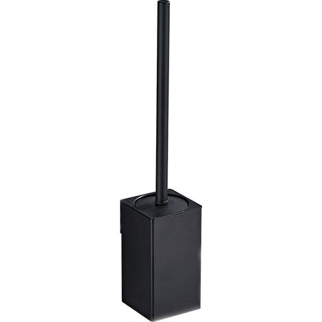 Bgl 304 Porte-brosse WC carré mural en acier inoxydable avec 2 têtes (noir) (1/5)