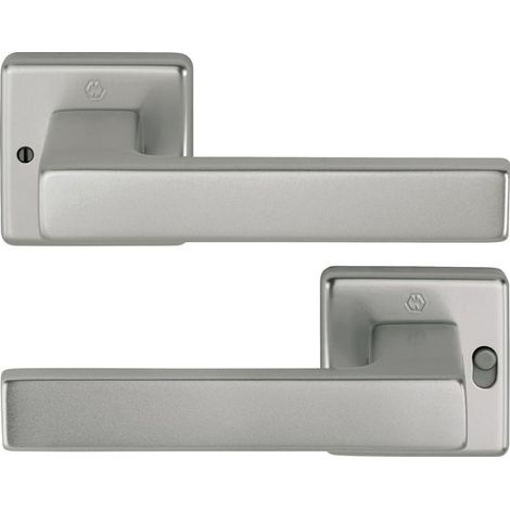HOPPE Drückergarnitur Austin 1769/52VR Aluminium F9quadratisch DIN links D/D (1/2)