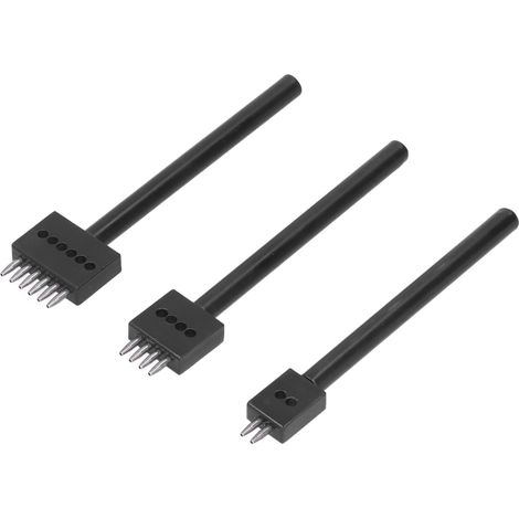 Outils pour le travail du cuir à faire soi-même, poinçon noir 4 mm (1/5)