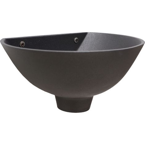 Fonderia Bongiovanni – Bassin préformé en aluminium 600 – Largeur 33 cm – Hauteur 14,5 cm – Traitement anticorrosion époxy – Pour montage mural