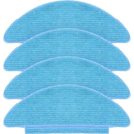 CSPARKV 4 Pack Replacement Mop Cloths for Lubluelu SL60D, for Tikom L9000/L8000, for Laresar L6 Nex Robot Vacuum Cleaner, Reusable Washable Mop Pad Replacement Accessories (1/3)