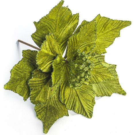 Arrangement de simulation de fleurs artificielles pour décoration de vacances d'arbre de noël vert (1/5)
