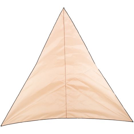 Voile d'ombrage triangulaire anti-UV, respirante et imperméable pour terrasses, piscines, cours et abris de voiture (kaki) (1/5)
