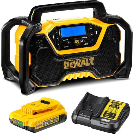 Dewalt DCR029 240v 18v XR Flexvolt Bluetooth DAB Digital Radio +Battery+Charger (1/4)