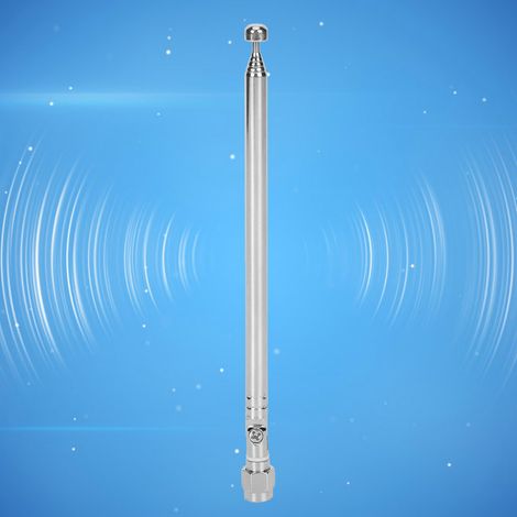 Antenne télescopique avec connecteur SMA mâle en alliage d'argent pour communication radio LimeSDR 40 MHz-6 GHz (1/5)