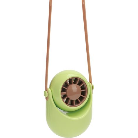 Ventilateur de cou F7 laqué piano, mini ventilateur USB oscillant pour bureau, turbine portable à corde en silicone (1/3)