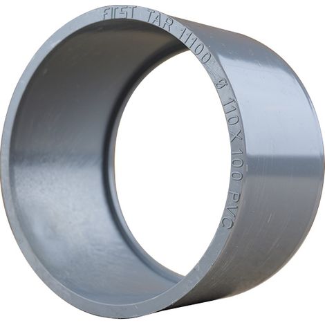 First Plast – Tampon de réduction PVC Ø110-100 – Raccord à coller pour évacuation – Conformité réglementation incendie – Taux d'expansion supérieur à 800% (1/2)