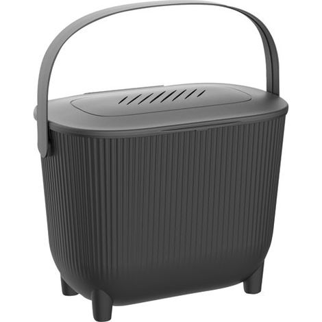 Kompostbehälter 10 l Schwarz - Eda